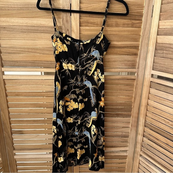 Rare Reformation Afternoon Birds Print Midi Dress size 0 - Picture 6 of 6
